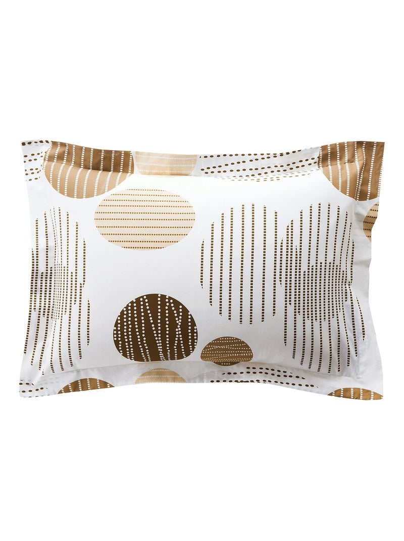 Becquet - Taie volant BAXLEY en coton Beige - Kiabi