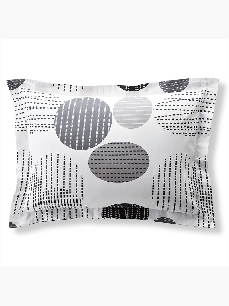 Becquet - Taie volant BAXLEY en coton Gris Argenté - Kiabi