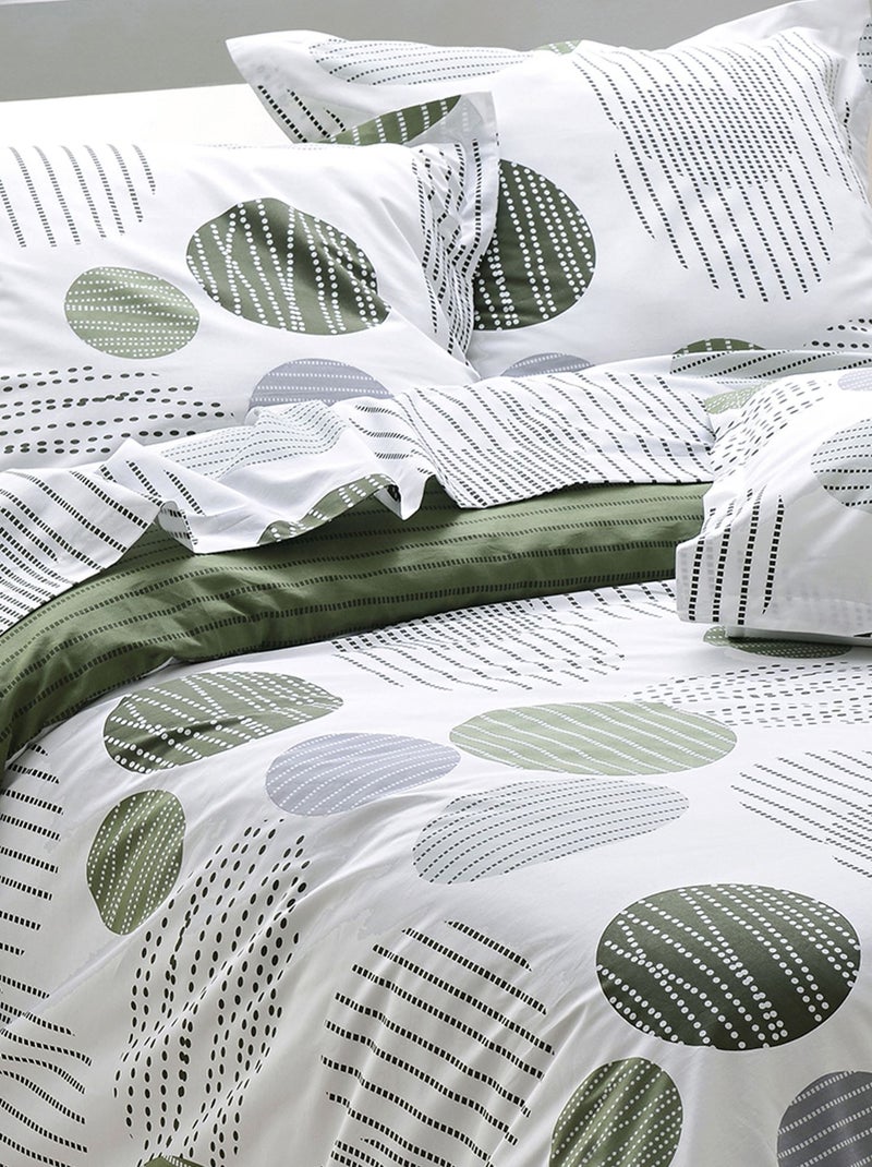Becquet - Taie volant BAXLEY en coton Vert - Kiabi