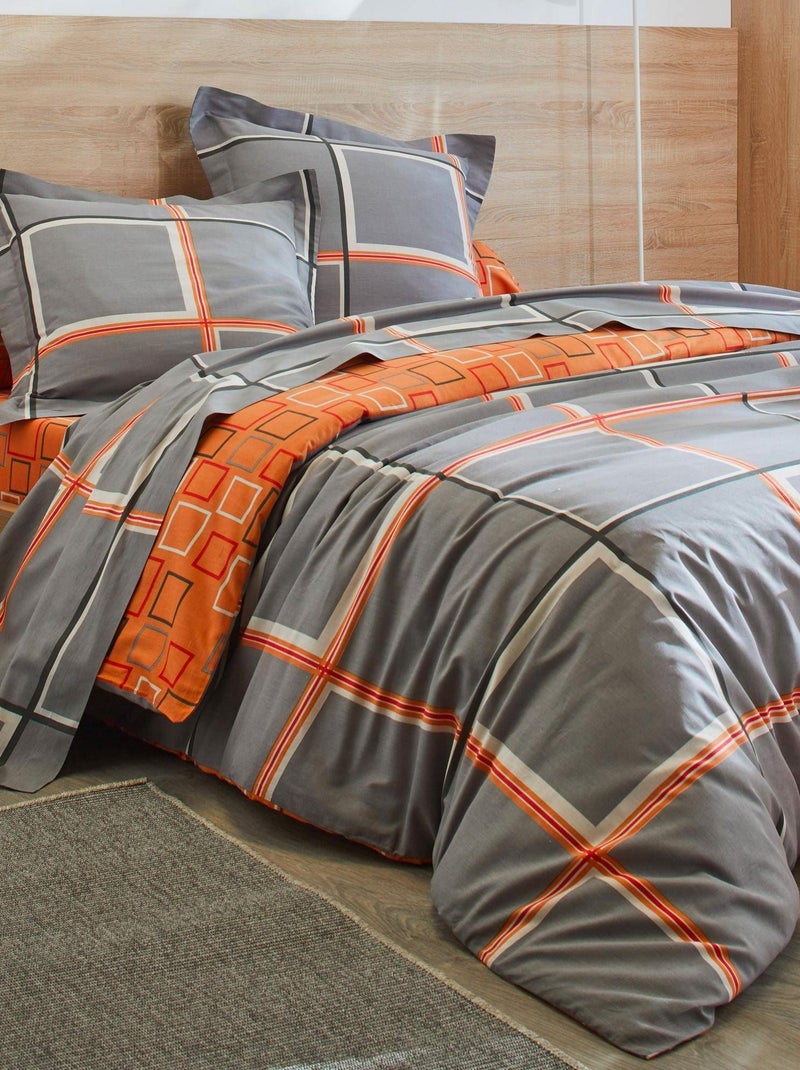 Becquet - Taie volant BIBUS en coton Gris Argenté - Kiabi