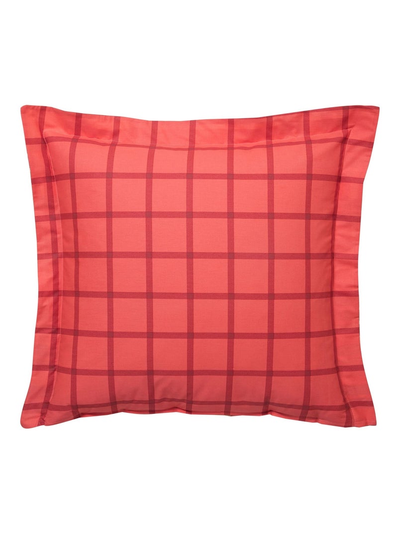 Becquet - Taie volant CHALEUREUX en coton Rose - Kiabi