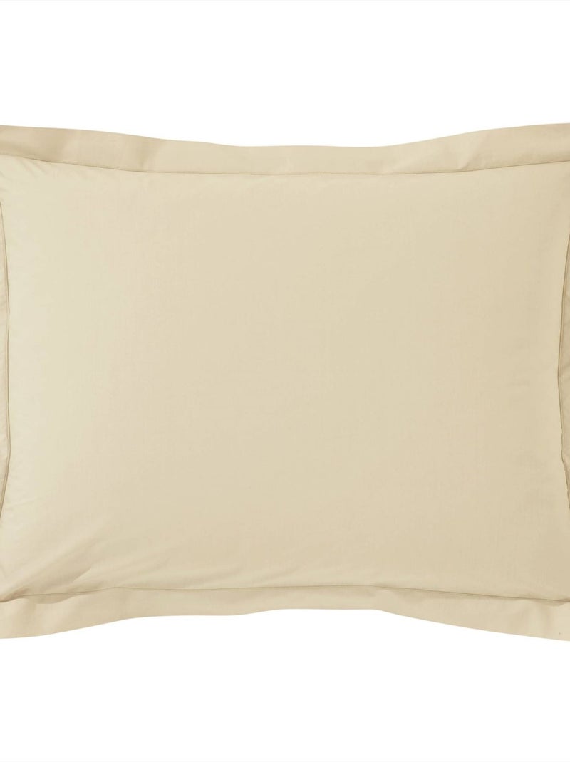 Becquet - Taie volant COTON UNI LAURÉAT en coton Beige sable - Kiabi