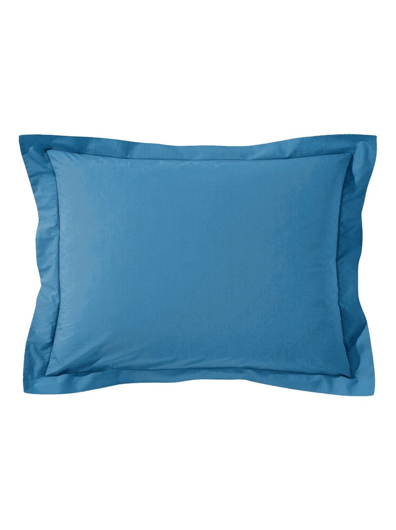 Becquet - Taie volant COTON UNI LAURÉAT en coton Bleu - Kiabi