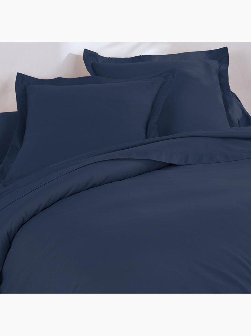 Becquet - Taie volant COTON UNI LAURÉAT en coton Bleu marine - Kiabi