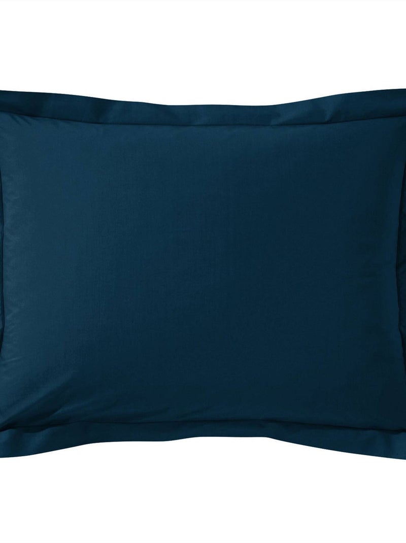 Becquet - Taie volant COTON UNI LAURÉAT en coton Bleu marine - Kiabi