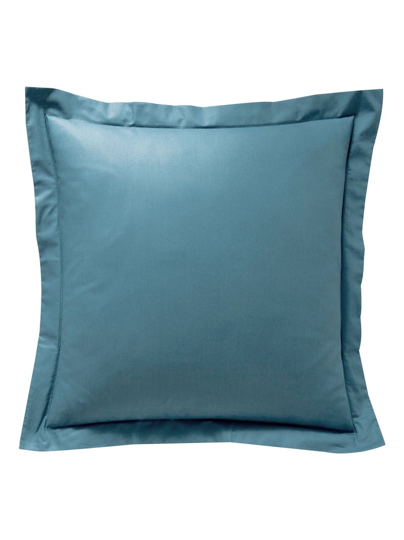 Becquet - Taie volant COTON UNI LAURÉAT en coton Bleu turquoise - Kiabi