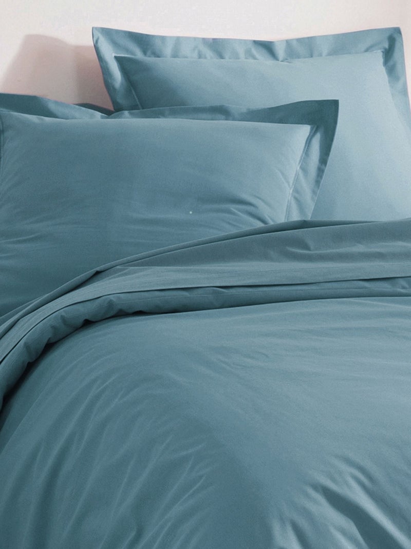 Becquet - Taie volant COTON UNI LAURÉAT en coton Bleu turquoise - Kiabi