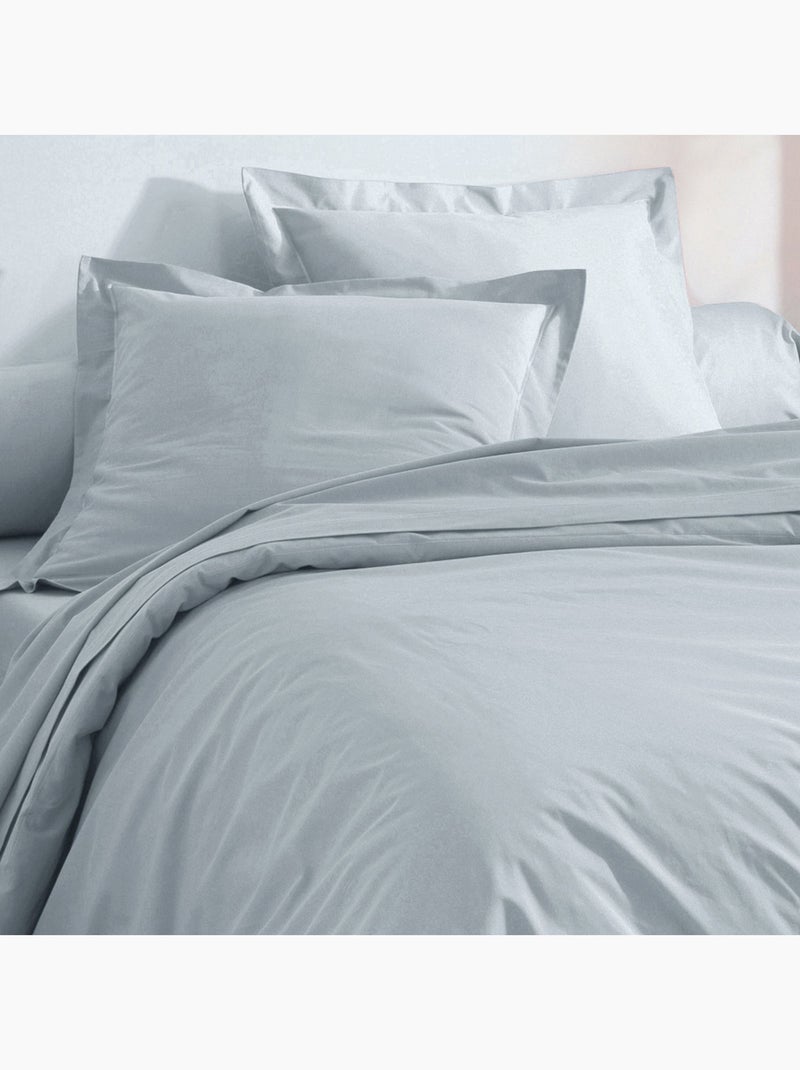 Becquet - Taie volant COTON UNI LAURÉAT en coton Gris perle - Kiabi