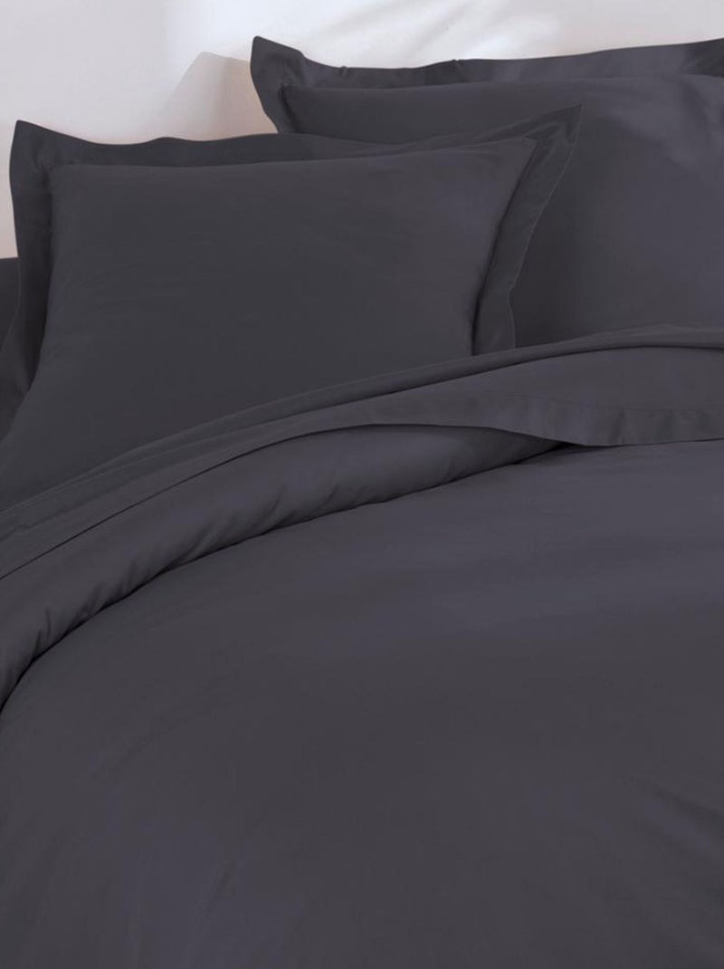 Becquet - Taie volant COTON UNI LAURÉAT en coton Gris souris - Kiabi