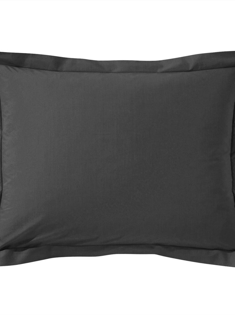 Becquet - Taie volant COTON UNI LAURÉAT en coton Gris souris - Kiabi