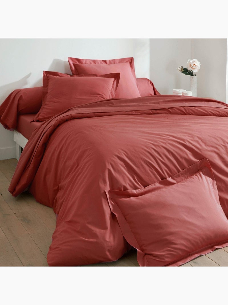 Becquet - Taie volant COTON UNI LAURÉAT en coton Orange - Kiabi