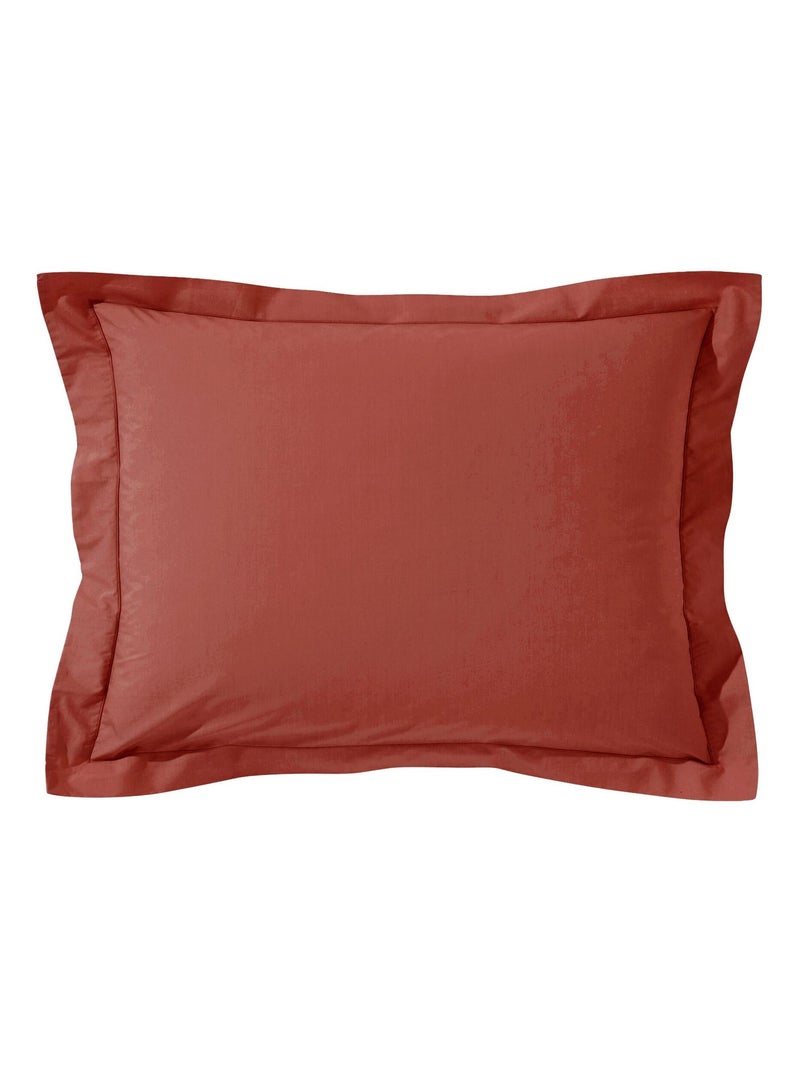 Becquet - Taie volant COTON UNI LAURÉAT en coton Orange - Kiabi