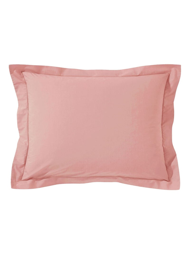 Becquet - Taie volant COTON UNI LAURÉAT en coton Rose clair - Kiabi