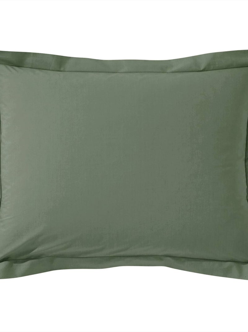 Becquet - Taie volant COTON UNI LAURÉAT en coton Vert foncé - Kiabi
