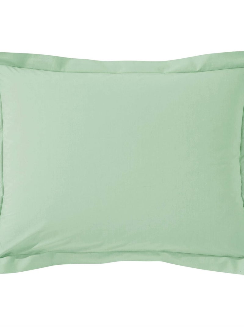 Becquet - Taie volant COTON UNI LAURÉAT en coton Vert jade - Kiabi