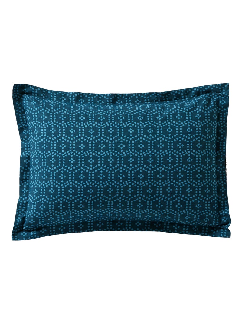 Becquet - Taie volant CUZCO POLYCOTON en coton Bleu - Kiabi