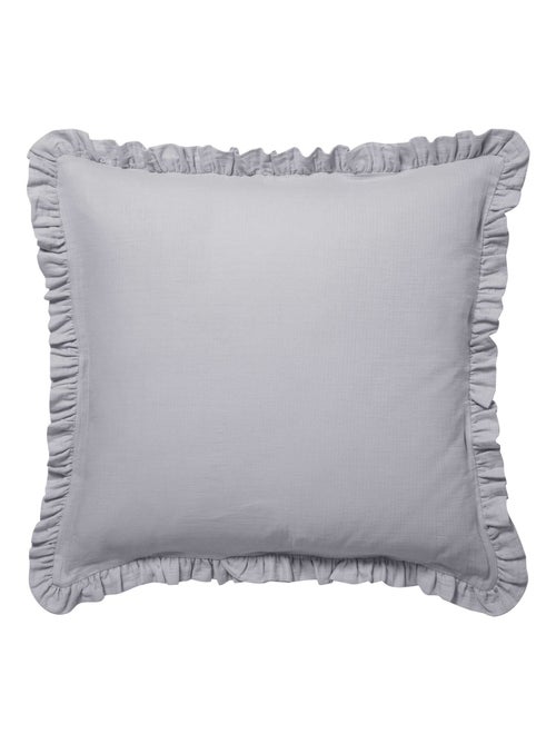 Becquet - Taie volant DOUBLE GAZE en coton - Kiabi