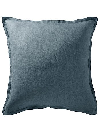 Becquet - Taie volant Gamme unie lin prélavé en lin