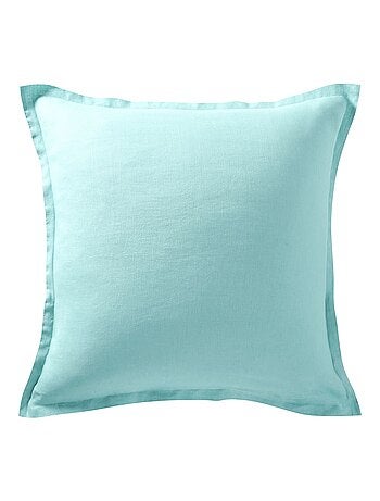 Becquet - Taie volant Gamme unie lin prélavé en lin