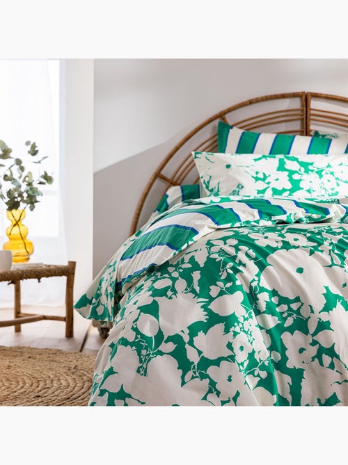 Becquet - Taie volant GREEN SPRING en coton - Kiabi