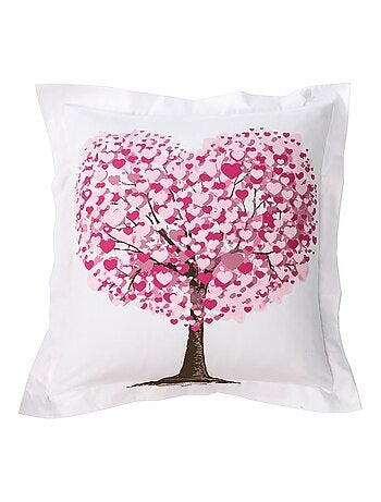 Becquet - Taie volant HEART TREE en coton