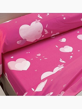 Becquet - Taie volant HEART TREE en coton