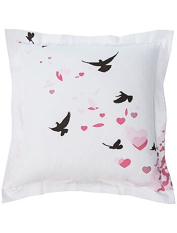 Becquet - Taie volant HEART TREE en coton