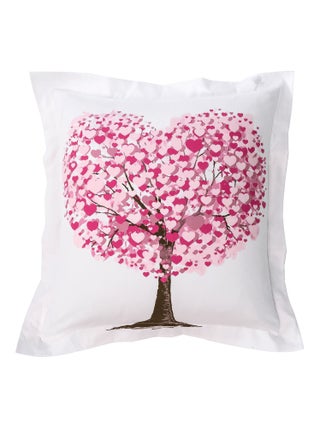 Becquet - Taie volant HEART TREE en coton