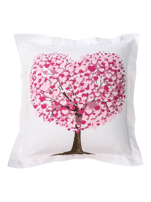 Becquet - Taie volant HEART TREE en coton - Kiabi