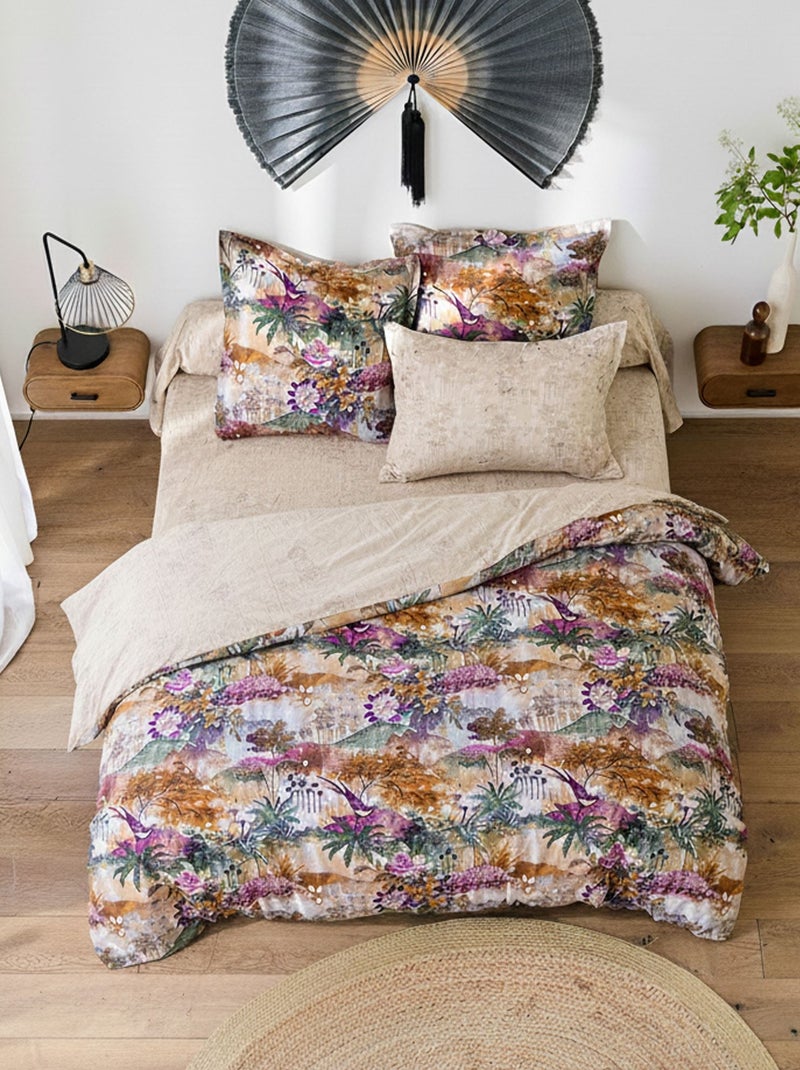 Becquet - Taie volant JARDIN D'ASIE en coton Multicolore - Kiabi
