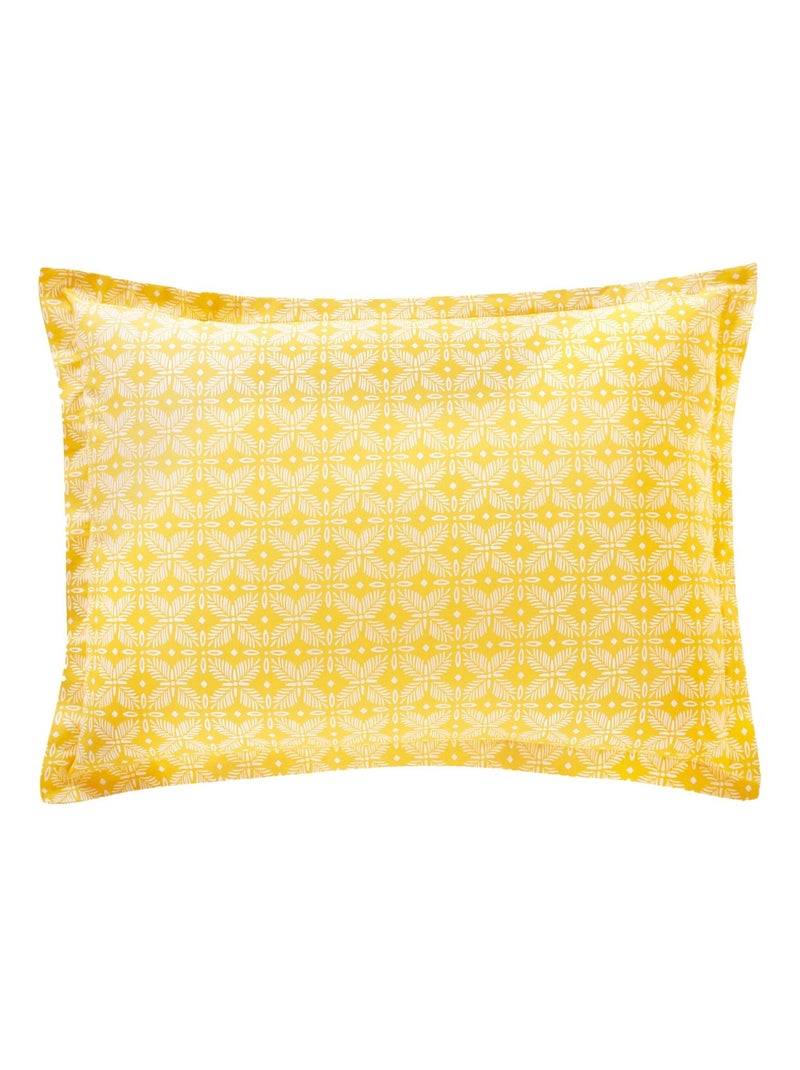 Becquet - Taie volant LEMON BIRD en coton Jaune citron - Kiabi