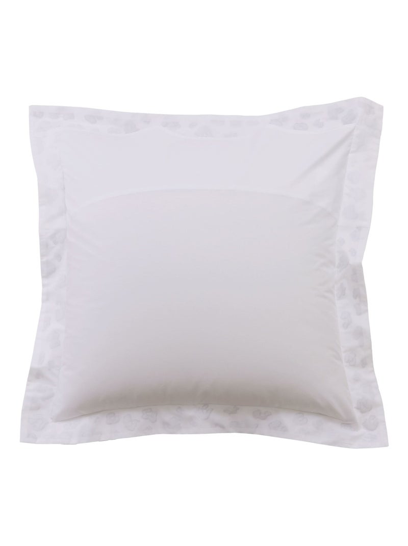 Becquet - Taie volant LEOPOLD en coton Blanc - Kiabi
