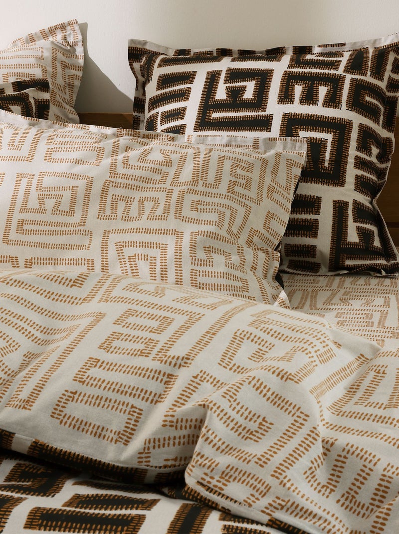 Becquet - Taie volant NAKUPENDA en coton Beige - Kiabi
