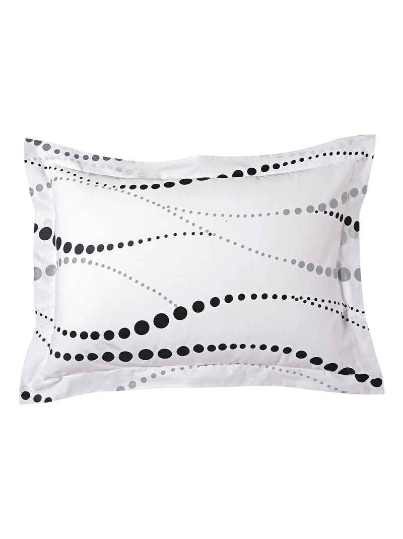 Becquet - Taie volant ONDES en coton Blanc - Kiabi