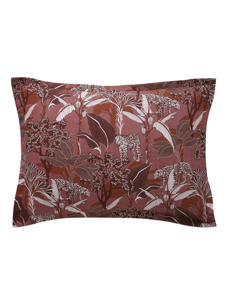 Becquet - Taie volant PANTHERE en coton Rose foncé - Kiabi