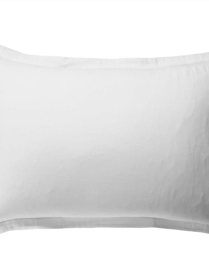 Becquet - Taie volant PERCALE 2015 en coton Blanc - Kiabi