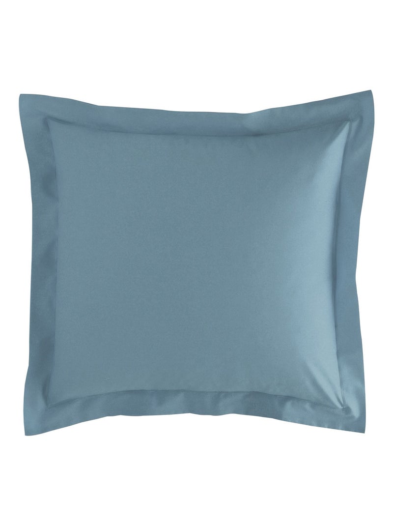 Becquet - Taie volant PERCALE 2015 en coton Bleu - Kiabi
