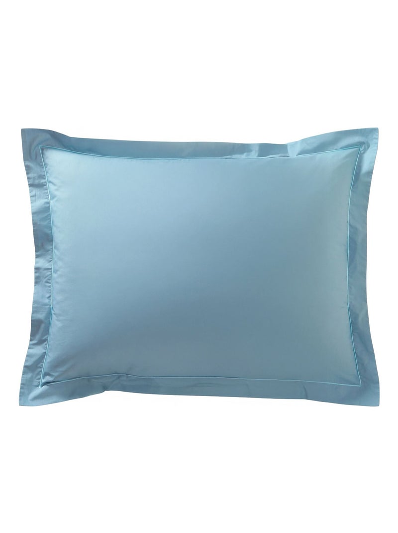 Becquet - Taie volant PERCALE 2015 en coton Bleu - Kiabi
