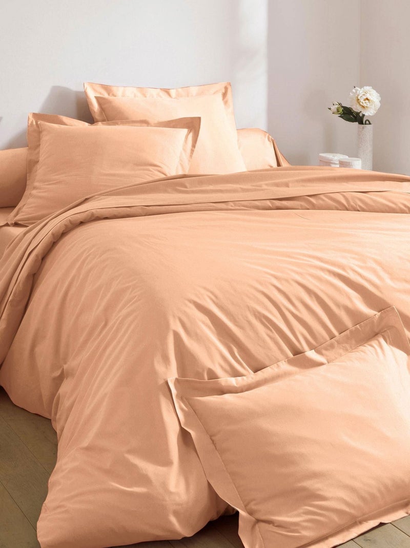 Becquet - Taie volant PERCALE 2015 en coton Rose clair - Kiabi
