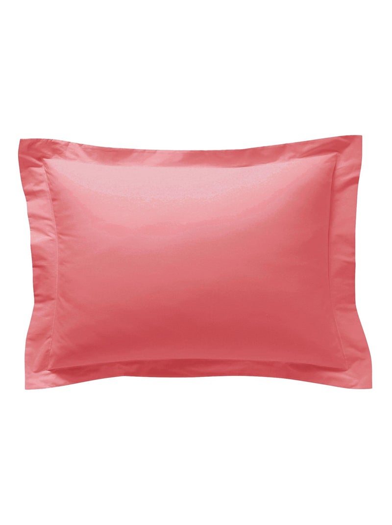 Becquet - Taie volant PERCALE 2015 en coton Rose foncé - Kiabi