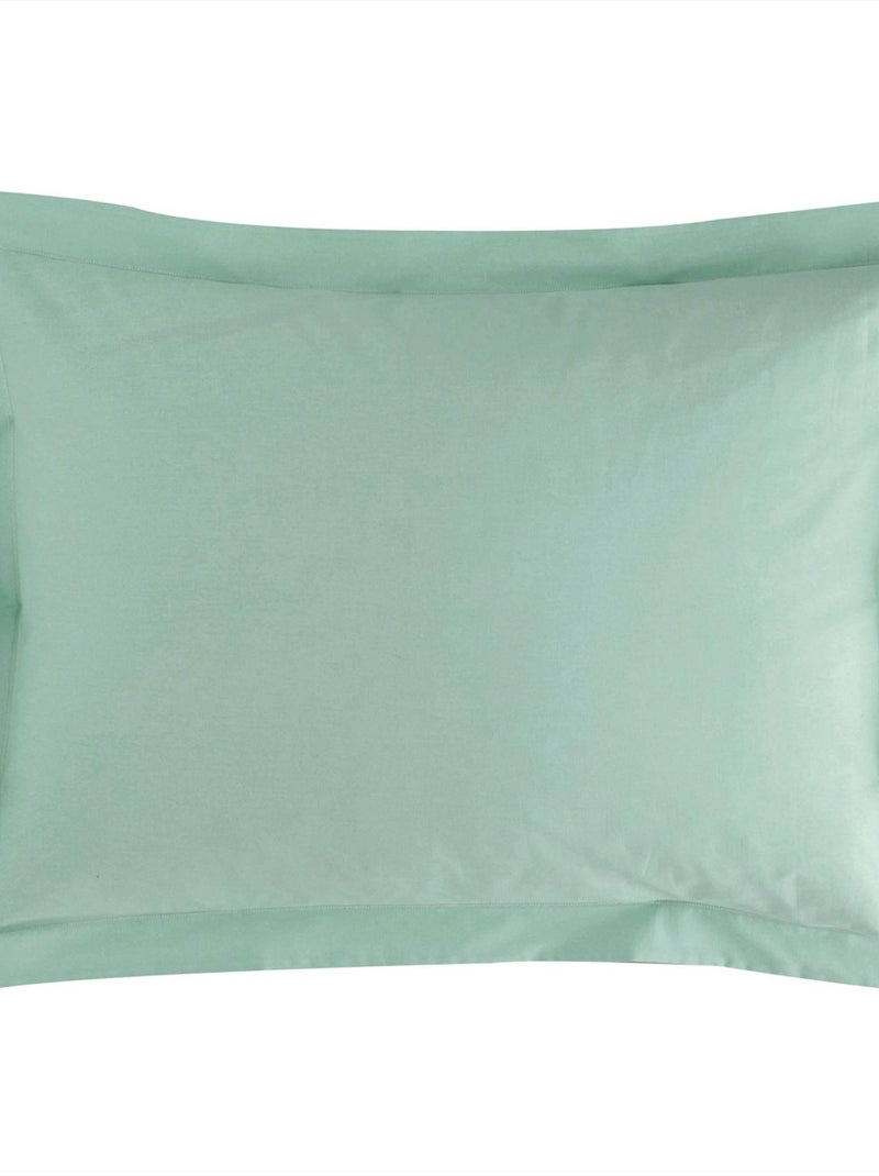 Becquet - Taie volant PERCALE 2015 en coton Vert clair - Kiabi