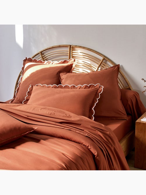Becquet - Taie volant PERCALE LAVEE ONDULEE en coton - Kiabi Becquet - Taie volant PERCALE LAVEE ONDULEE en coton - Kiabi