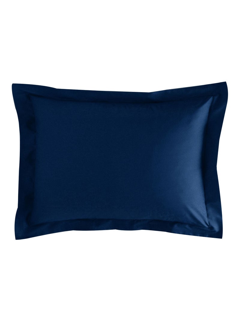 Becquet - Taie volant POLYCOTON UNI LAURÉAT en coton Indigo - Kiabi