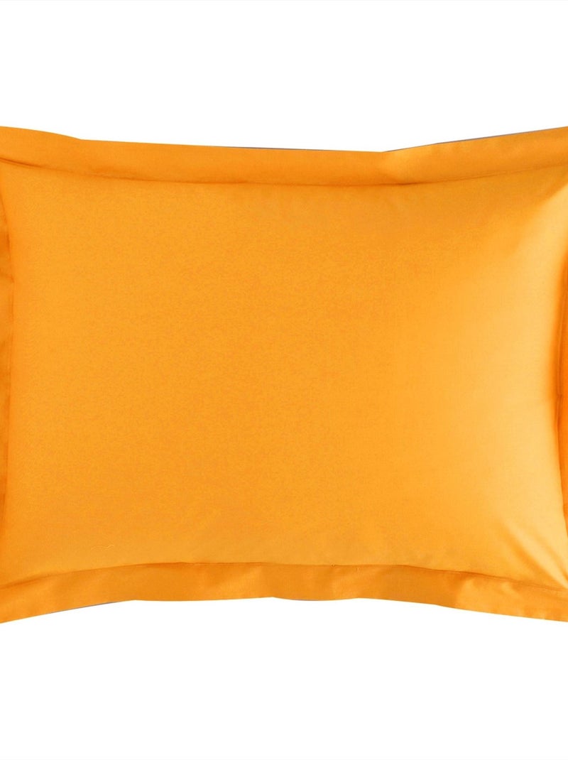 Becquet - Taie volant POLYCOTON UNI LAURÉAT en coton Jaune - Kiabi