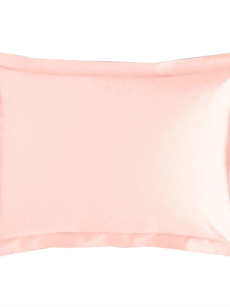 Becquet - Taie volant POLYCOTON UNI LAURÉAT en coton Rose clair - Kiabi