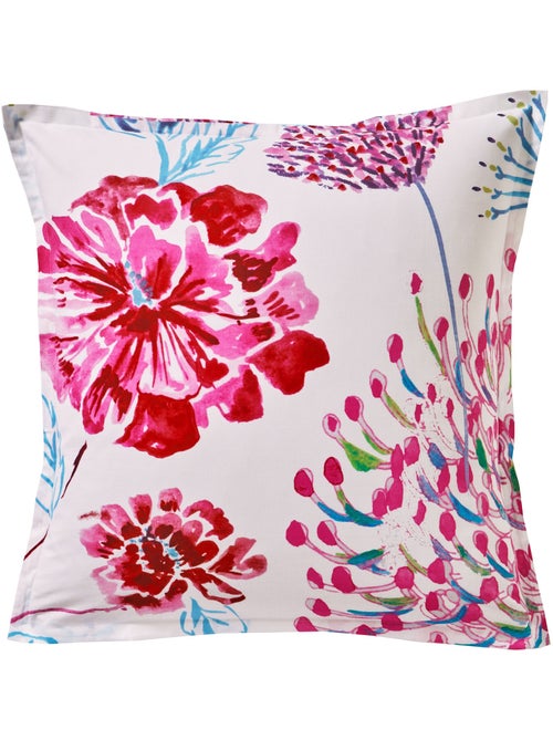 Becquet - Taie volant ROSE MENTHOL en coton - Kiabi