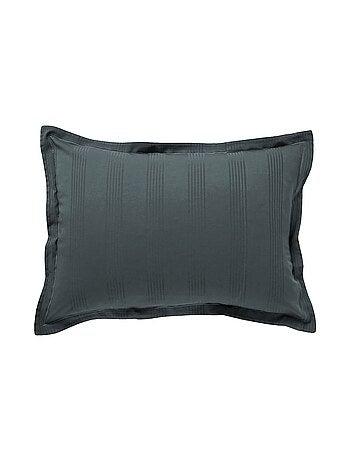 Becquet - Taie volant SATIN RAYE/UNI en coton