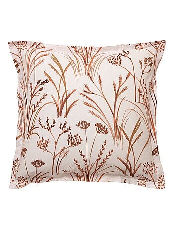 Becquet - Taie volant SOUFFLE DE PAILLE en coton