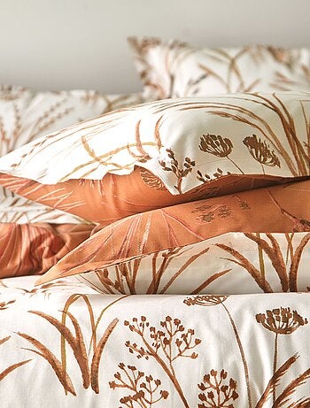 Becquet - Taie volant SOUFFLE DE PAILLE en coton