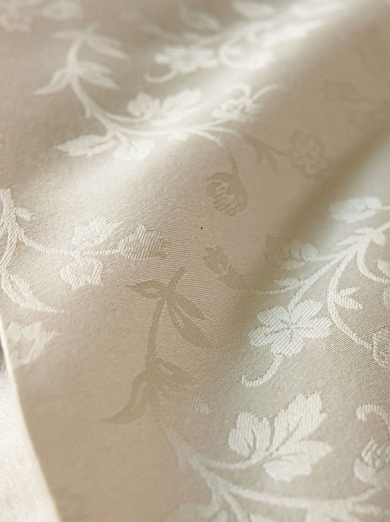 Becquet - Taie volant SUZANNA en coton Ivoire - Kiabi